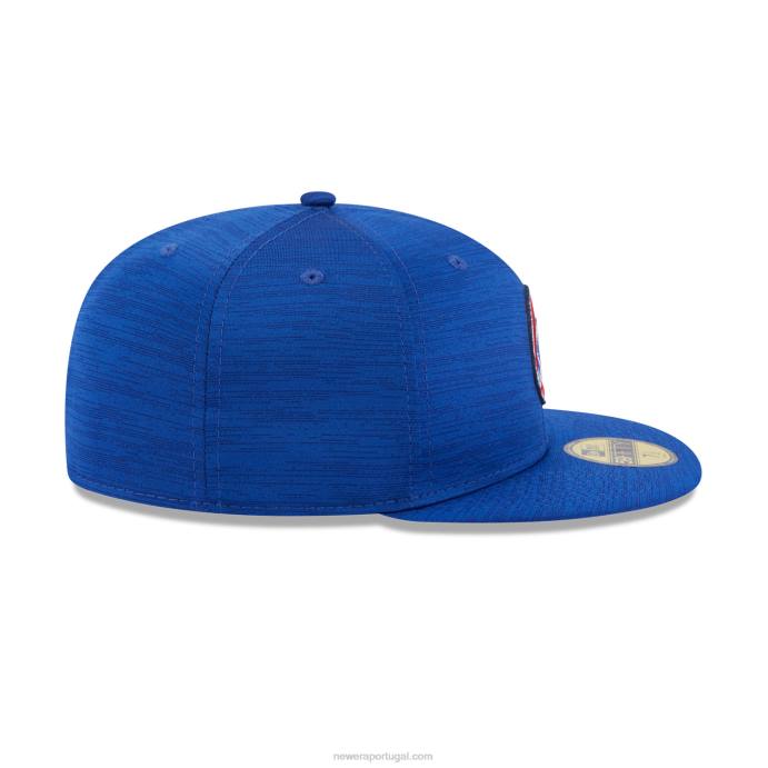 FFTN1222 New Era chicago cubs mlb clubhouse azul 59fifty boné justo