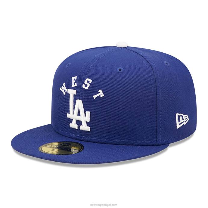FFTN1223 New Era la dodgers team league blue 59fifty boné ajustado