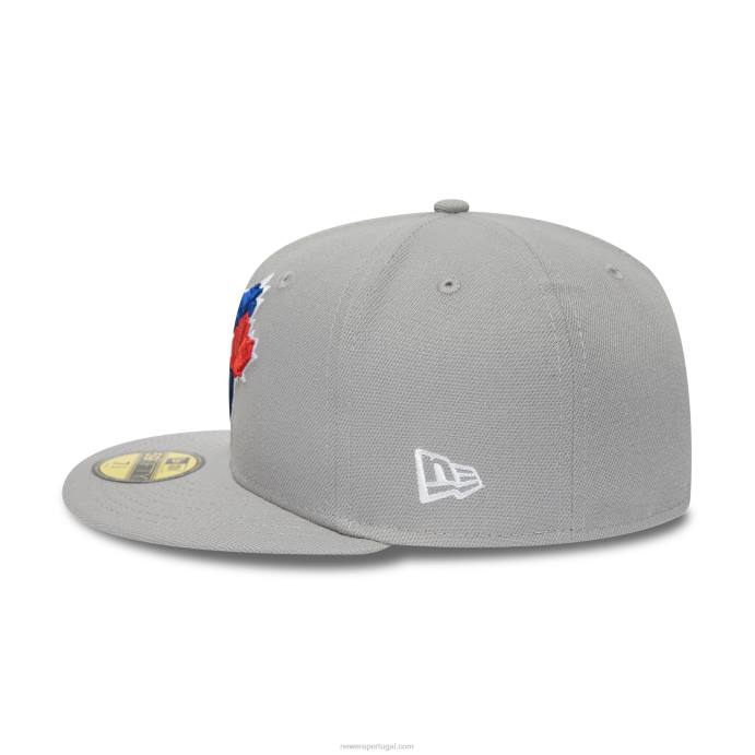 FFTN1227 New Era toronto blue jays estádio da liga americana boné cinza 59fifty