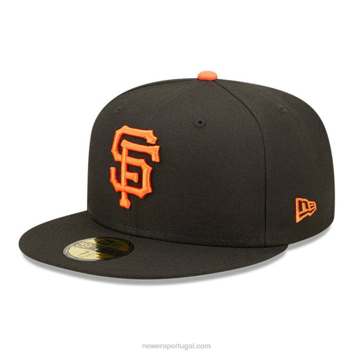 FFTN122 New Era san francisco gigantes autênticos no jogo de campo preto 59fifty boné
