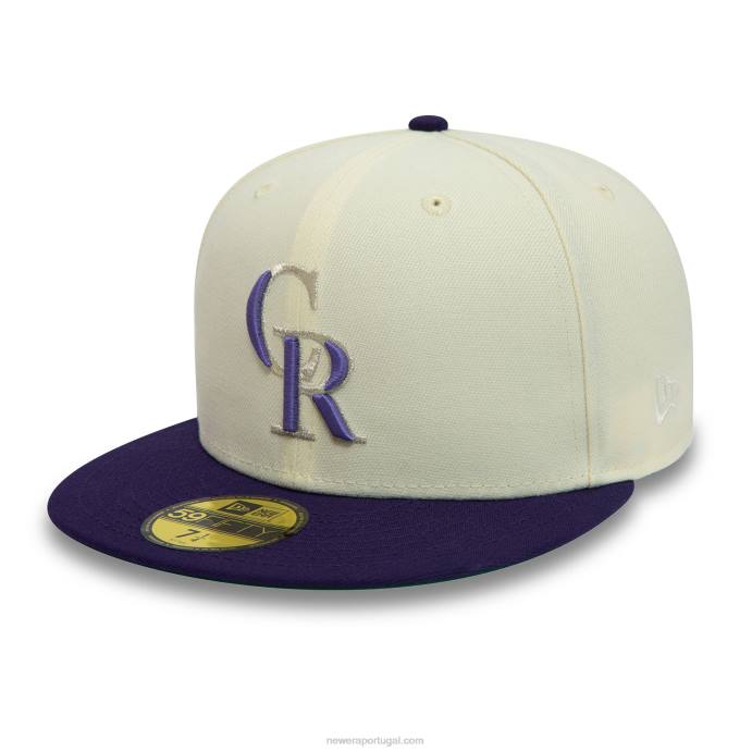 FFTN1230 New Era colorado rockies 1998 all star game chrome white 59fifty boné ajustado