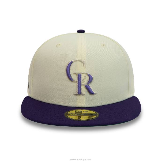 FFTN1230 New Era colorado rockies 1998 all star game chrome white 59fifty boné ajustado