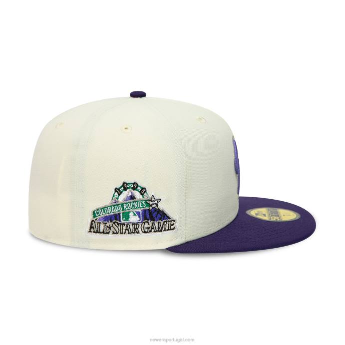 FFTN1230 New Era colorado rockies 1998 all star game chrome white 59fifty boné ajustado