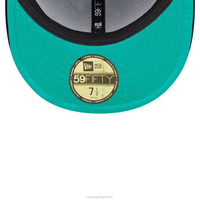 FFTN1231 New Era Boné boston red sox veludo marinho 59fifty