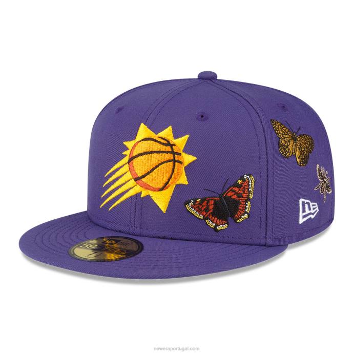 FFTN1233 New Era Boné phoenix suns feltro x nba roxo 59fifty