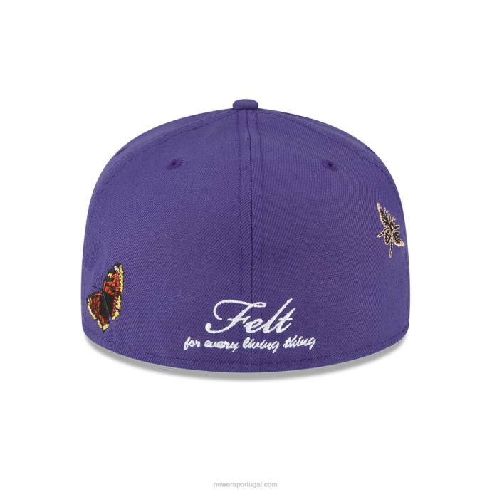 FFTN1233 New Era Boné phoenix suns feltro x nba roxo 59fifty