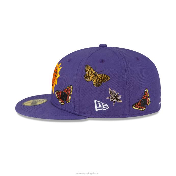 FFTN1233 New Era Boné phoenix suns feltro x nba roxo 59fifty
