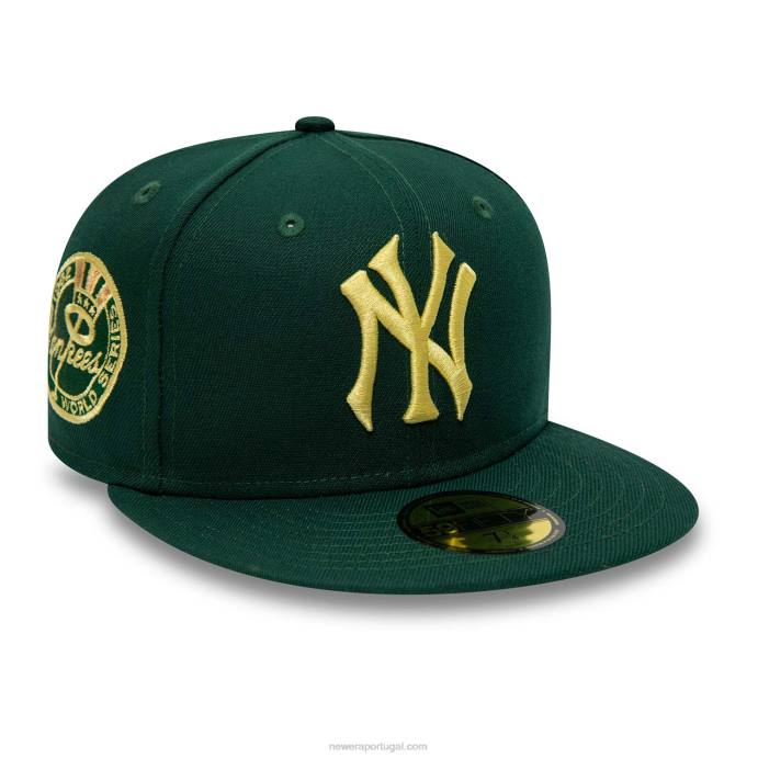 FFTN1234 New Era Boné New York Yankees Forest Green 59Fifty
