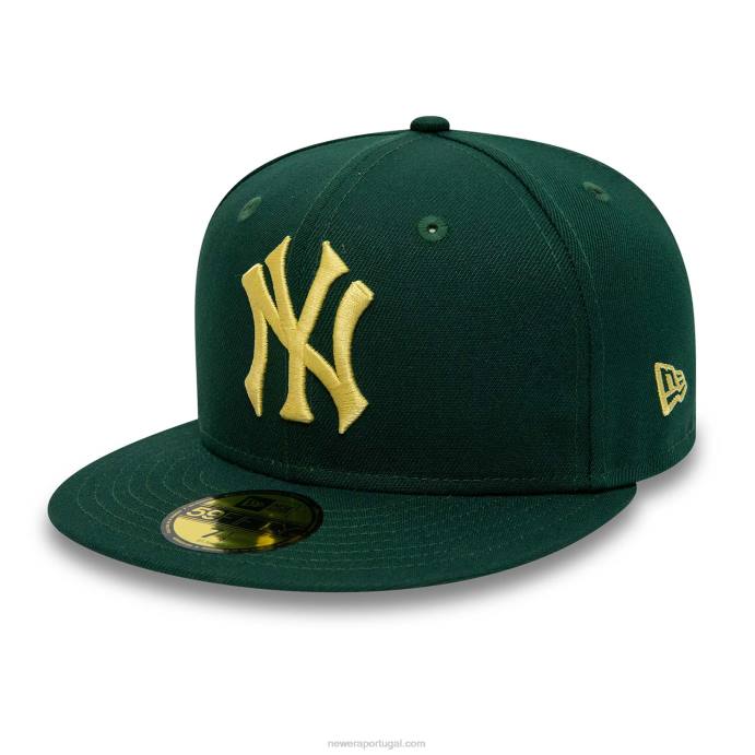 FFTN1234 New Era Boné New York Yankees Forest Green 59Fifty