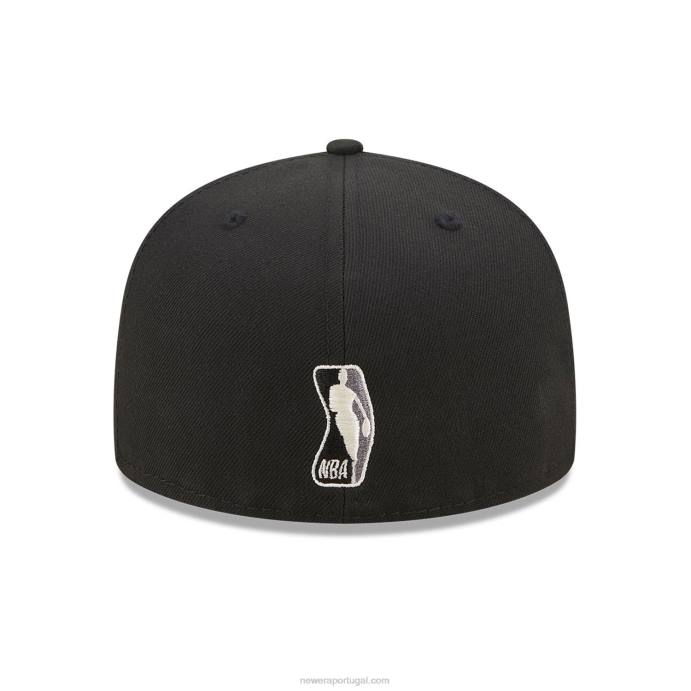 FFTN1238 New Era brooklyn nets crepúsculo fantasia boné preto 59fifty