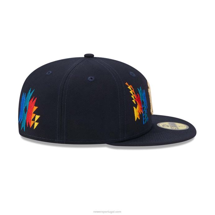 FFTN1241 New Era Boné New York Yankees Southwestern Navy 59 Fifty
