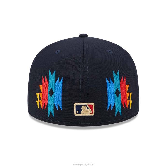 FFTN1241 New Era Boné New York Yankees Southwestern Navy 59 Fifty