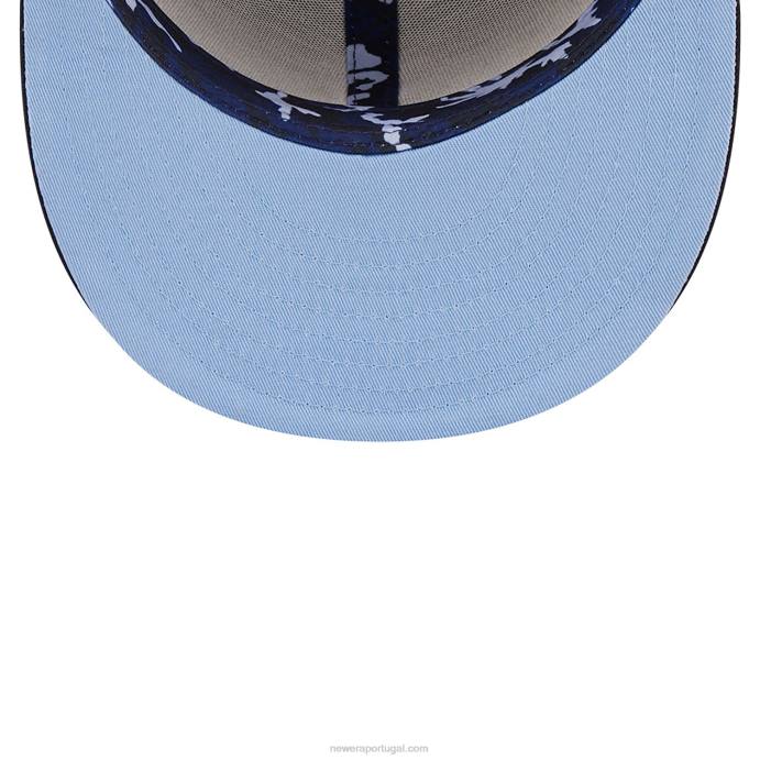 FFTN1242 New Era boton red sox monocamo navy 59fifty boné ajustado