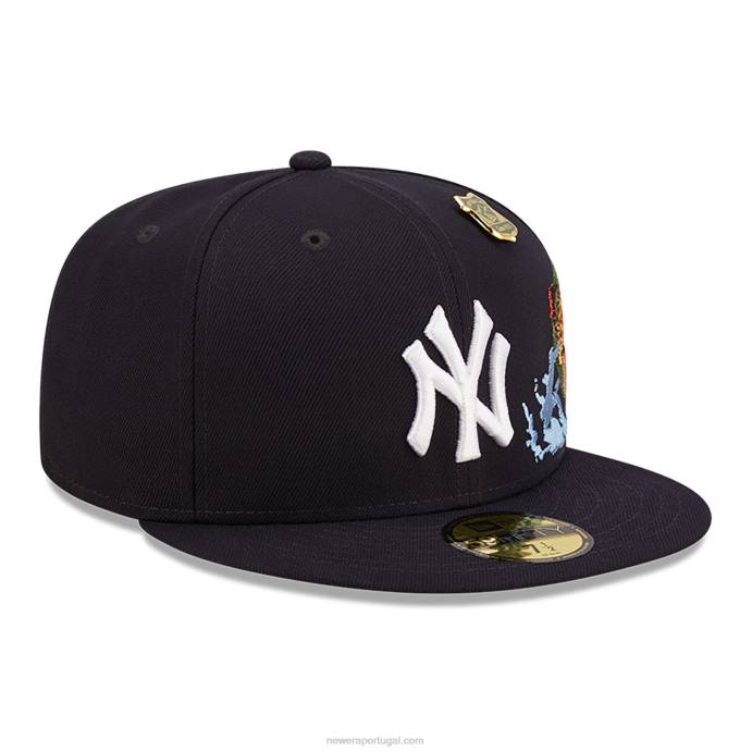 FFTN1247 New Era Boné New York Yankees State Park Navy 59Fifty