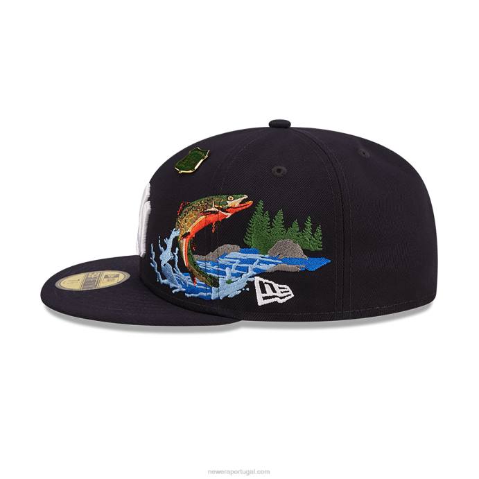 FFTN1247 New Era Boné New York Yankees State Park Navy 59Fifty