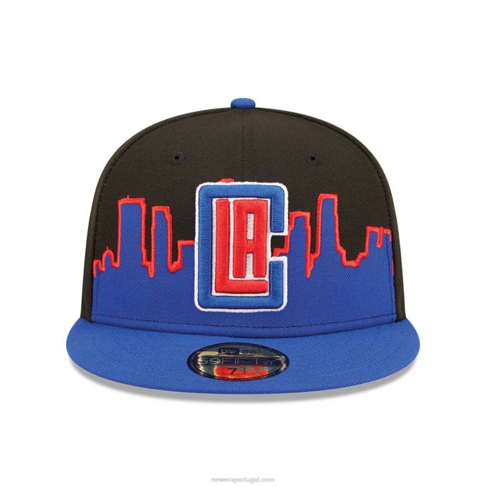 FFTN1248 New Era boné la clippers nba tip off 2022 preto 59fifty