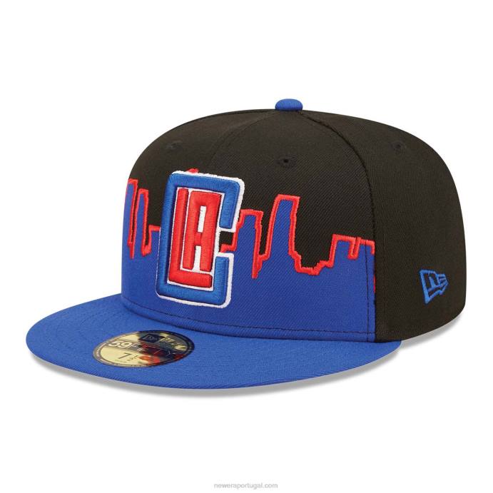 FFTN1248 New Era boné la clippers nba tip off 2022 preto 59fifty