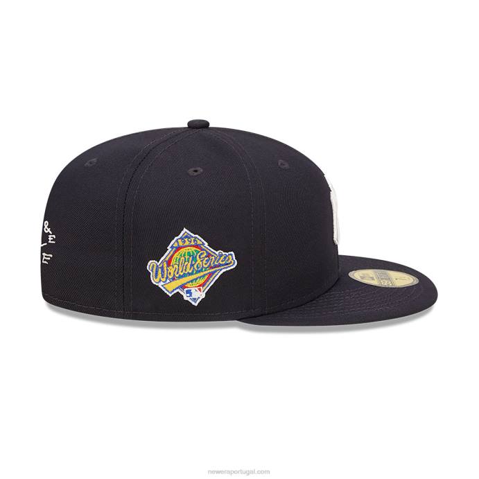 FFTN1250 New Era Boné New York Yankees MLB Team Heart Blue 59Fifty
