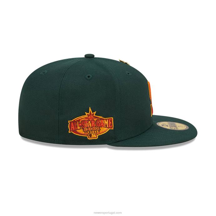 FFTN1251 New Era Boné Seattle Mariners Leafy verde escuro 59fifty