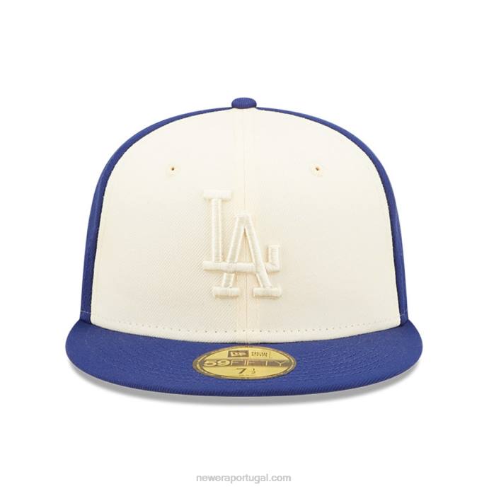 FFTN1255 New Era boné la dodgers mlb azul 59fifty em 2 tons