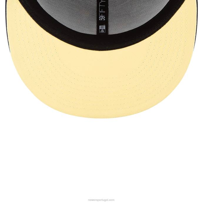 FFTN1258 New Era boné ajustado houston astros side patch bloom navy 59fifty