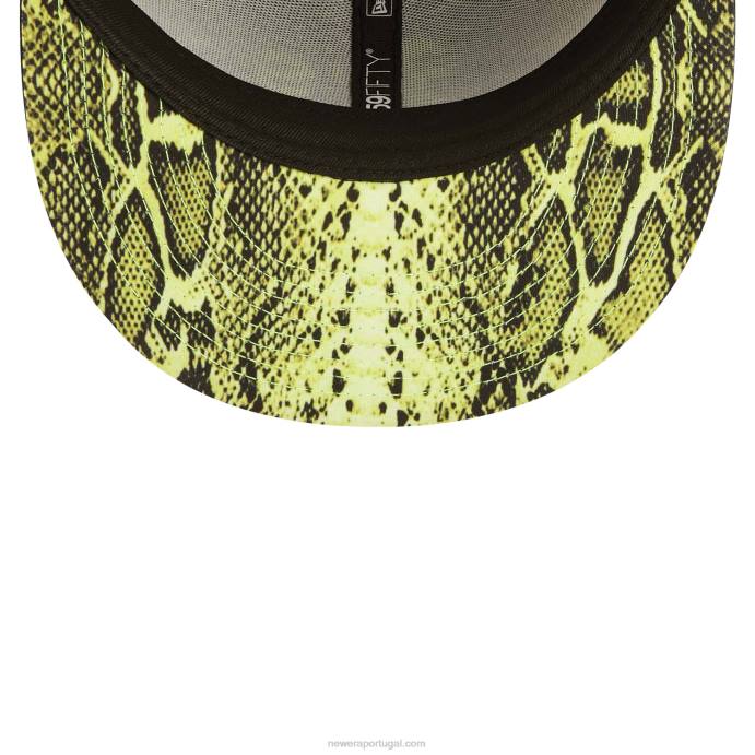 FFTN1259 New Era Boné Oakland Athletics Summer Pop Preto 59Fifty