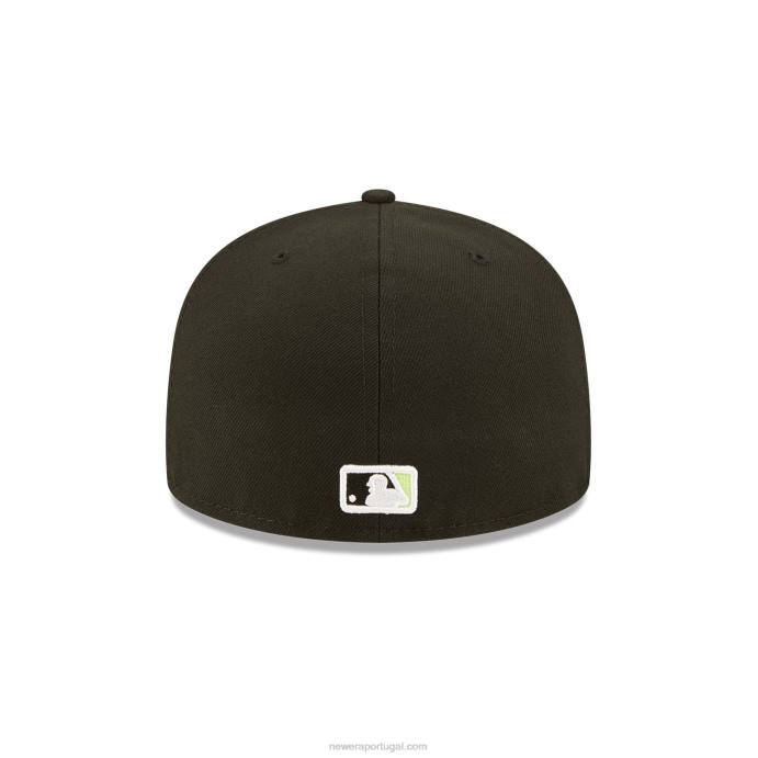 FFTN1259 New Era Boné Oakland Athletics Summer Pop Preto 59Fifty