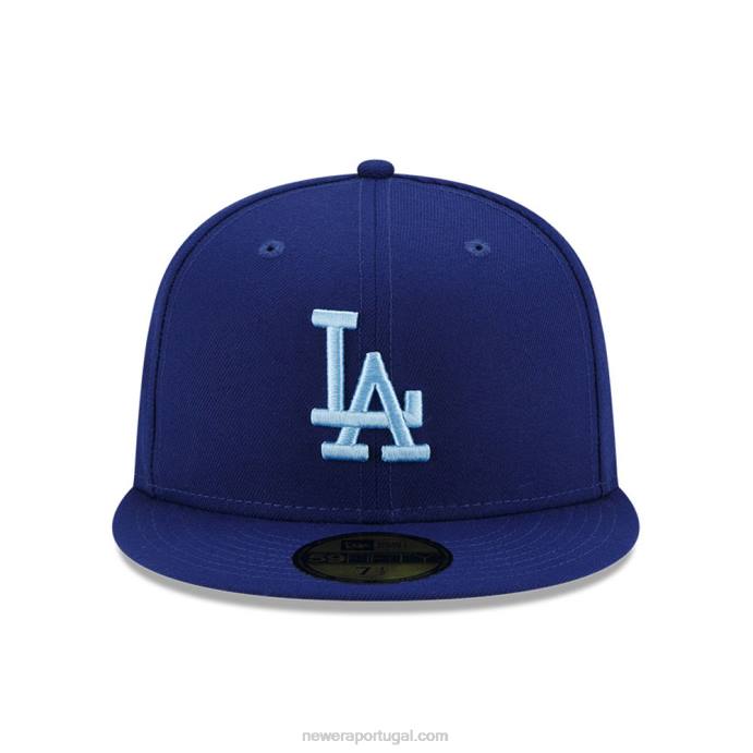 FFTN1261 New Era boné justo la dodgers mlb cloud blue 59fifty