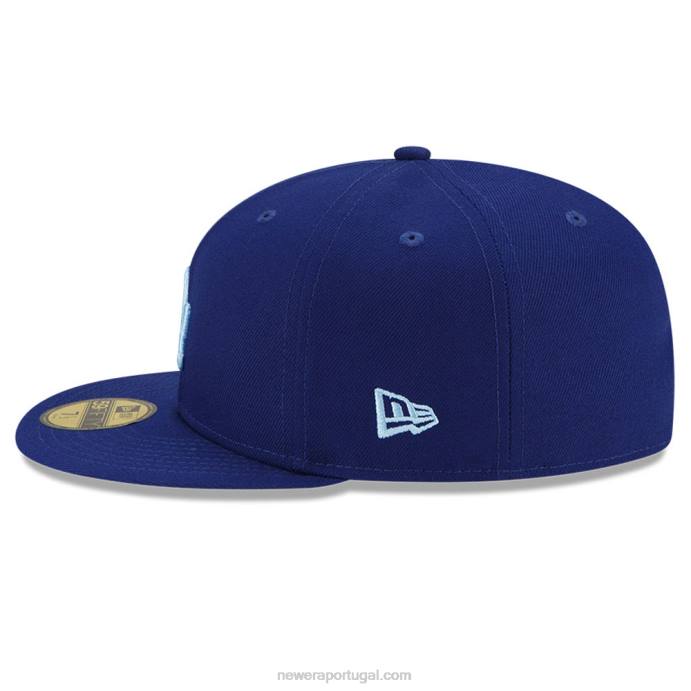 FFTN1261 New Era boné justo la dodgers mlb cloud blue 59fifty