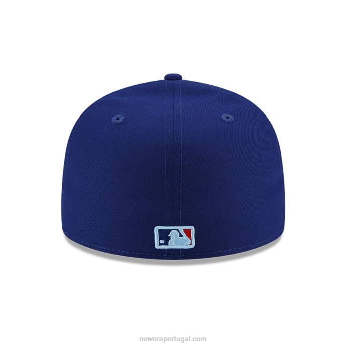FFTN1261 New Era boné justo la dodgers mlb cloud blue 59fifty