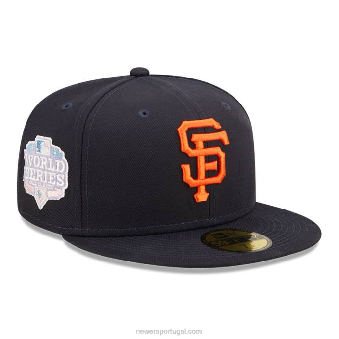 FFTN1263 New Era boné justo san francisco Giants mlb pop sweat navy 59fifty