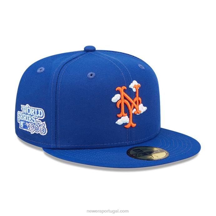 FFTN1265 New Era New York Mets Comic Cloud Blue Boné 59Fifty