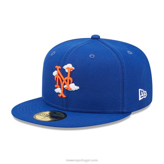 FFTN1265 New Era New York Mets Comic Cloud Blue Boné 59Fifty