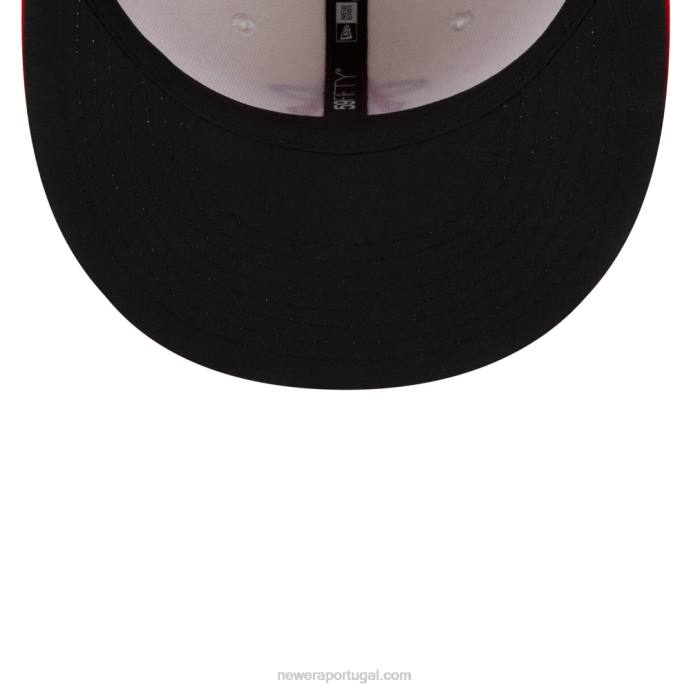 FFTN1268 New Era boné la angeles mlb city connect vermelho 59fifty