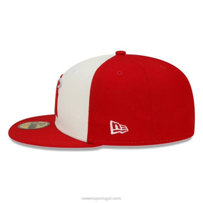 FFTN1268 New Era boné la angeles mlb city connect vermelho 59fifty