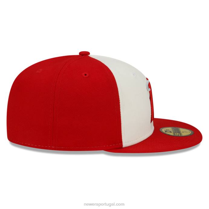 FFTN1268 New Era boné la angeles mlb city connect vermelho 59fifty