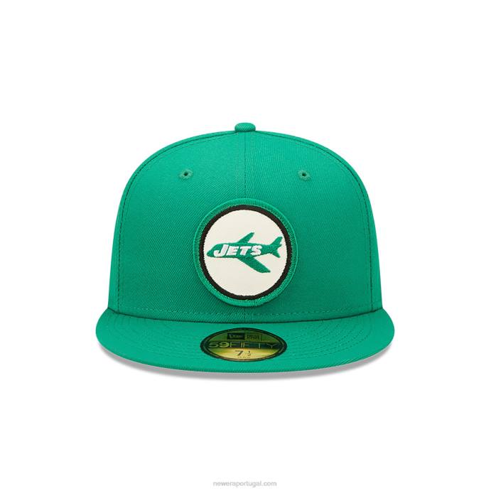 FFTN1269 New Era new york jets nfl sideline 2022 boné verde 59fifty ajustado