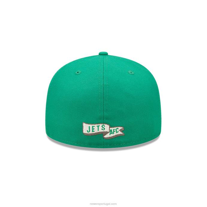 FFTN1269 New Era new york jets nfl sideline 2022 boné verde 59fifty ajustado