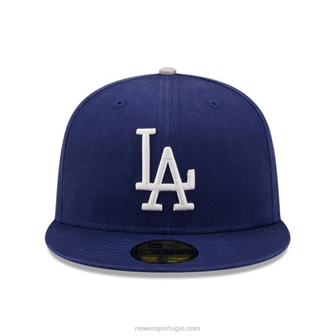 FFTN1271 New Era boné la dodgers cooperstown azul 59fifty