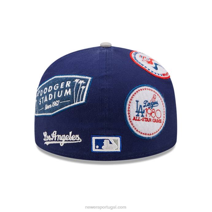 FFTN1271 New Era boné la dodgers cooperstown azul 59fifty