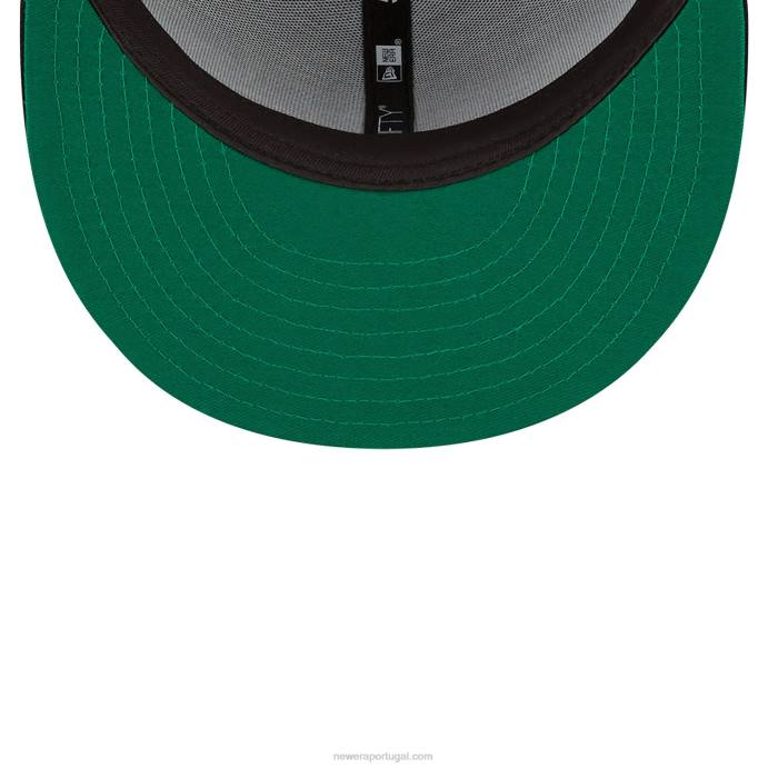 FFTN1274 New Era boston celtics nba x marvel hulk boné preto 59fifty