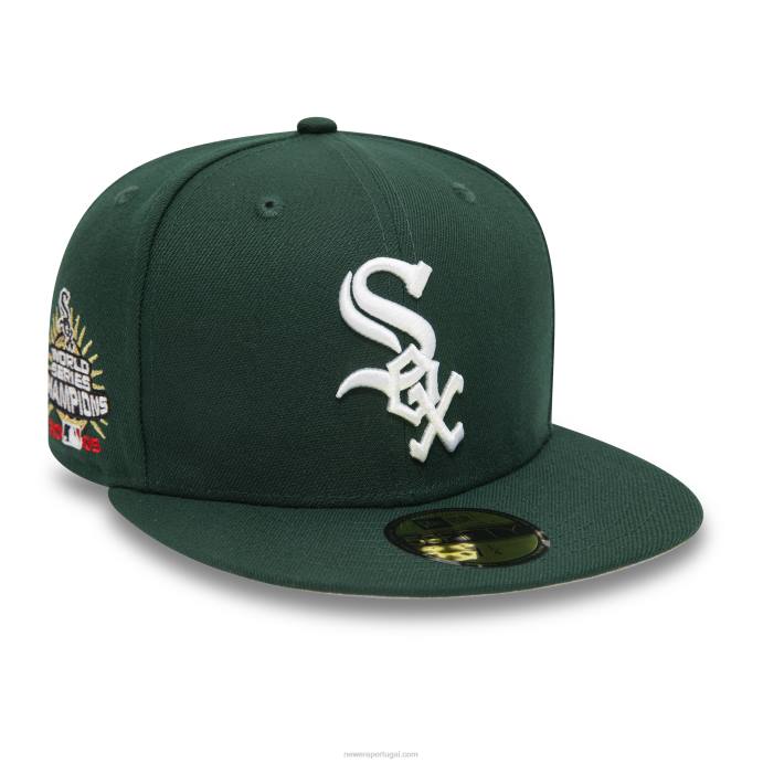 FFTN1275 New Era chicago white sox 2005 world series boné verde escuro 59fifty