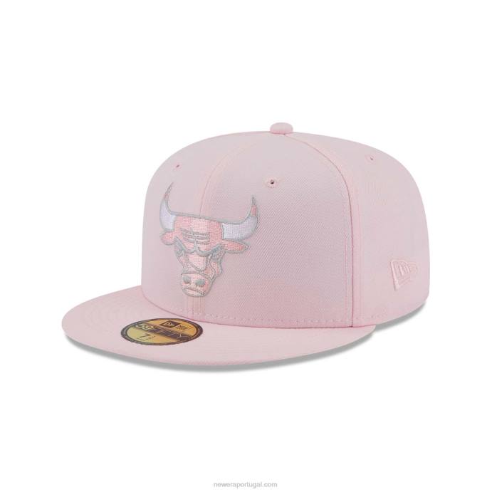 FFTN1278 New Era chicago bulls boné justo fantasia rosa claro 59fifty