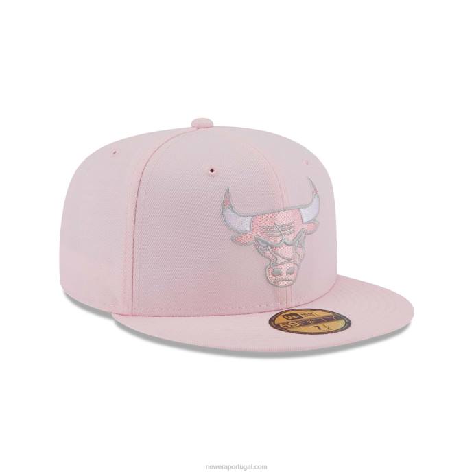 FFTN1278 New Era chicago bulls boné justo fantasia rosa claro 59fifty