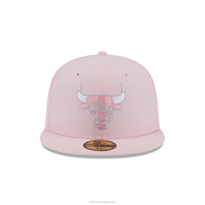 FFTN1278 New Era chicago bulls boné justo fantasia rosa claro 59fifty