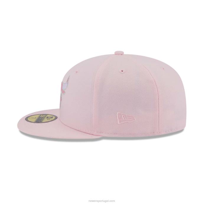 FFTN1278 New Era chicago bulls boné justo fantasia rosa claro 59fifty