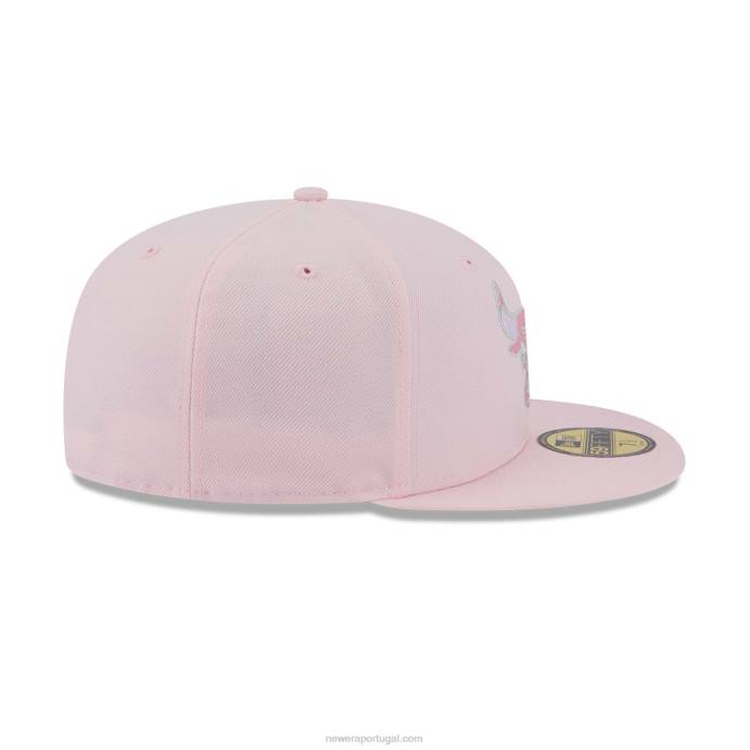 FFTN1278 New Era chicago bulls boné justo fantasia rosa claro 59fifty