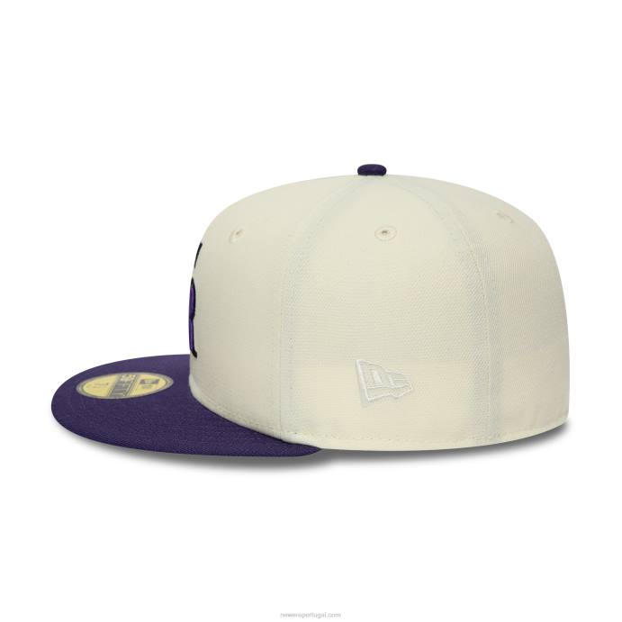 FFTN127 New Era colorado rockies pacote cromado e roxo 59fifty boné ajustado