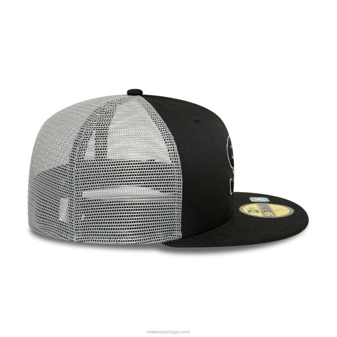FFTN1280 New Era chicago white sox mlb prática de rebatidas boné preto 59fifty