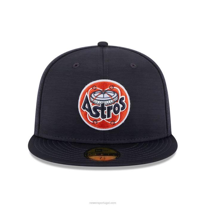 FFTN1281 New Era Boné houston astros mlb clubhouse azul 59fifty